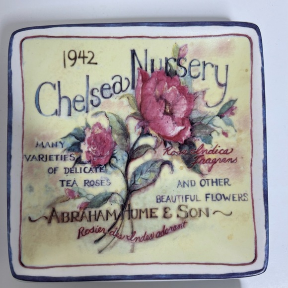 MWW 4” Mini Plate Set English Garden Flowers - Picture 5 of 9